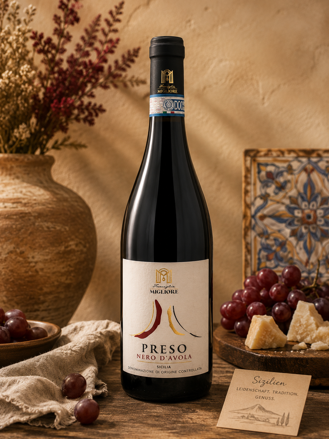 ca5c08d7-c8b7-46f3-8a24-3cb9b837316c Preso – Nero d'Avola DOC Rotwein aus Sizilien – Bild 1